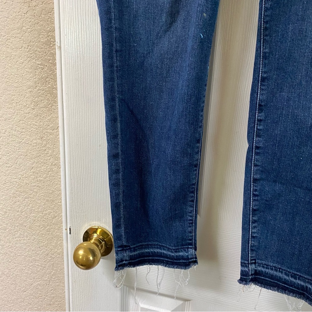 Good American GOOD LEGS SKINNY JEANS Women's Size 22 Blue Denim Fray Hem Jeans - Picture 5 of 14